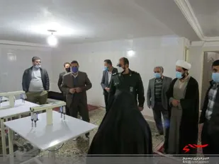 بازدید فرمانده سپاه ناحیه سرخه از کارگاه توانمندسازی در سمنان