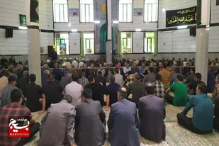 مراسم گرامیداشت هفتمین روز شهادت شهدای خدمت در روستای هارون آباد بهار