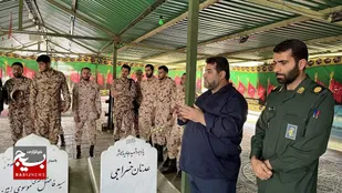 برگزاری برنامه &nbsp;تربیتی، معنوی و &nbsp;آشنایی سربازان سپاه حضرت ولیعصر (عج) با فرهنگ عاشورایی و دفاع مقدس