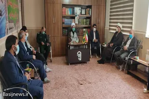 دیدار جمعی از مسئولین و پاسداران با امام جمعه قهاوند