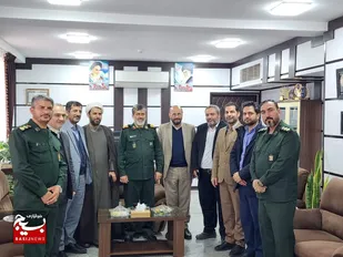 دیدار مسوولان استانی با فرمانده سپاه صاحب الامر(عج) استان قزوین به مناسبت روز پاسدار