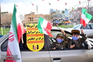 حضور حماسی مردم دارالمومنین همدان در راهپیمایی خوردویی و موتوری ۲۲ بهمن