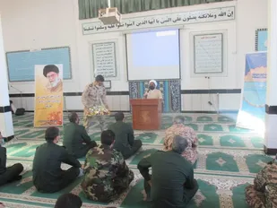 برگزاری جشن میلاد پیامبر (ص) و امام صادق(ع) در ناحیه مقاومت بسیج سپاه فردوس