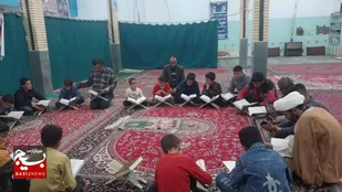 جلوه&zwnj;ای از انس نوجوانان با قرآن و بسیج