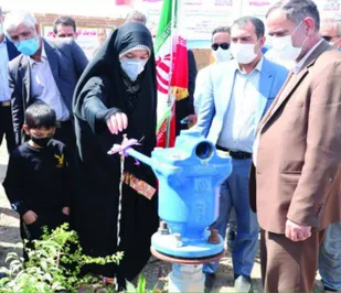 افتتاح پنج پروژه تامین آب آشامیدنی روستایی در شهرستان بویین زهرا