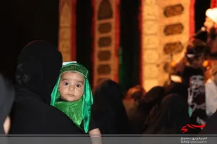 برگزاری مراسم باشکوه شیرخوارگان حسینی در حسینیه شهدای بسیج