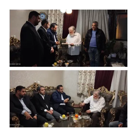 دیدار مسئولان بسیج هنرمندان کشور با هنرمند پیشکسوت هنرهای نمایشی خراسان رضوی