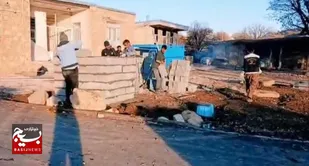 حضور جهادگران در روستای رمه ران بخش منج