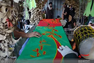 پیکر مطهر شهید مدافع حرم در دلیجان به خاک سپرده شد+تصاویر