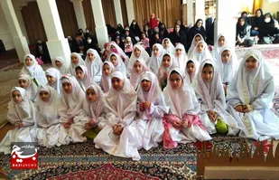 آیین جشن تكلیف دختران دانش&zwnj;آموز شهر وردنجان