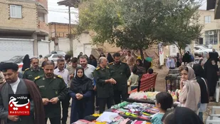 افتتاح نمایشگاه اقتصاد مقاومتی در روستای لمراسک شهرستان گلوگاه
