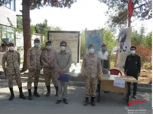 برپایی میز سلامت در ناحیه مقاومت بسیج شهرستان شیروان
