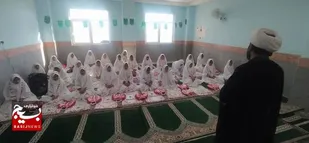 برگزاری جشن تکلیف دختران مدرسه دبستان فاطمیه بندر محمد عامری
