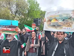 حضور مردم آذربایجان شرقی در راهپیمائی روز قدس