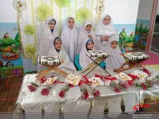 جشن نماز و قرآن نونهالان مهد پایگاه حضرت صدیقه طاهره سلام الله علیها روستای برسیان