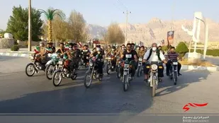 برگزاری رژه موتوری و دوچرخه سواری در تنگستان