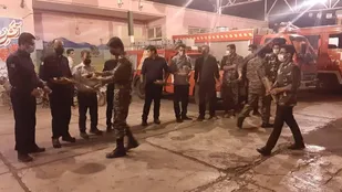 تجلیل از آتش نشانان بهبهان