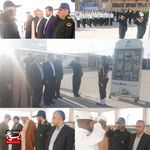 مراسم صبحگاه مشترک به مناسبت هفته فراجا در شادگان