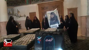 غبارروبی و عطرافشانی مزار شهدا در چابهار به مناسبت هفته وحدت