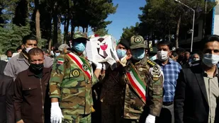 پیکر شهید محمد محمدی جانباز ۷۰ درصد در تربت&zwnj;حیدریه تشییع شد