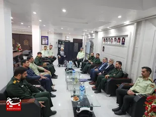 دیدار صمیمانه فرمانده ناحیه مقاومت بسیج دزفول با فرمانده انتظامی شهرستان دزفول