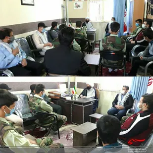 دیدار جمعی از فرماندهان واحده دانش آموزی امام جمعه نطنز به مناسبت هفته بسیج دانش آموزی
