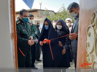 افتتاح ساختمان  پایگاه مقاومت بسیج برادران و خواهران روستای قلعه محمود