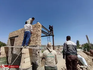 تکمیل منزل مددجوی کمیته امداد توسط جهادگران بسیج گلپایگان+تصاویر