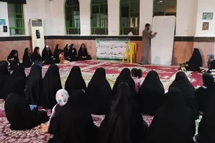 افتتاح کلاسهای تابستانه بسیج خواهران در جزیره شمالی گناوه