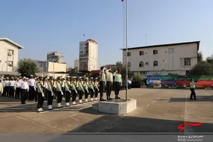 صبحگاه مشترک نیروهای مسلح شهرستان بابل برگزار شد