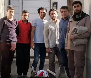 خدمت با عشق وبدون منت بسیجیان مسجد داود قلی زنجان