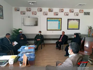 دیدار مسئولین سپاه شهرستان کوهبنان با رییس اداره آموزش و پرورش
