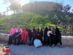 یک روز به یادماندنی بسیجیان در بوستان نرگس قم