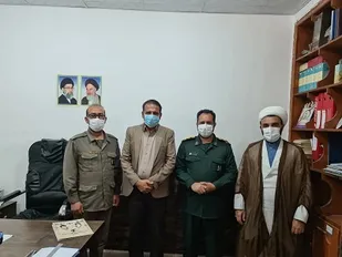 دیدار فرماندهی و مسئول نمایندگی ولی فقیه ناحیه بستک با رئیس اداره میراث فرهنگی و گردشگری