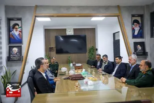 دیدار فرمانده سپاه کربلا مازندران با مدیرکل ورزش و جوانان و نایب‌رئیس هیئت کشتی استان