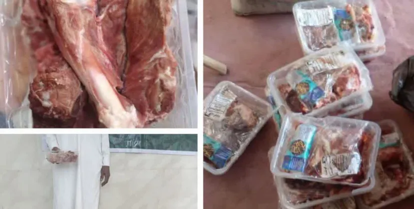 توزیع گوشت گرم به مناسبت هفته دفاع مقدس در ایرانشهر