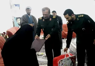 دیدار فرمانده سپاه نینوای با خانواده &laquo;سردار شهید رحمانی&raquo;