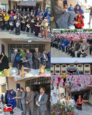 آیین زنگ سپاس معلم در شهرستان عباس آباد