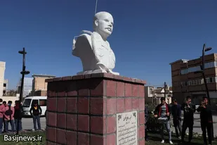 رونمایی از سردیس شهید &laquo;اروجعلی شکری&raquo; در لالجین