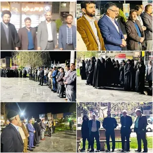 تجمع مردمی شهروندان پیشوایی در محکومیت اقدام وحشیانه رژیم غاصب اسرائیل
