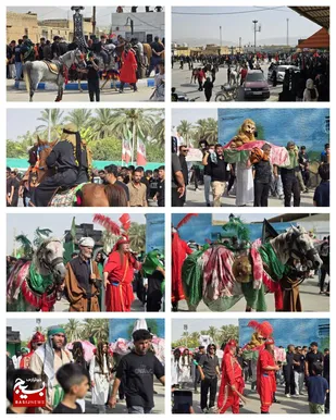برگزاری آیین سنتی نعش گردانی و عزاداری در شهر منصوریه&zwnj; بهبهان