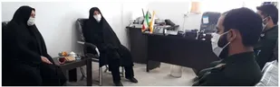 دیدار و گفت&zwnj;وگوی فرمانده حوزه مقاومت بسیج شهید باهنر صالح آباد با رئیس بهزیستی شهرستان