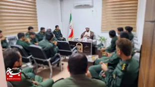 دیدار فرمانده ناحیه مقاومت بسیج سپاه و نماینده ولی فقیه در سپاه رودبار با امام جمعه&nbsp;