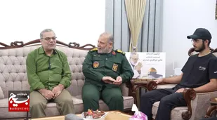 دیدار سردار جمیری با خانواده شهید دکتر علی حیدری