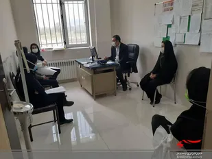 همکاری پایگاه بسیج روستای کرف با شبکه بهداشت