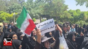 مردم غیور شهرستان کاشمر خواستار انتقامی سخت از اسرائیل غاصب شدند + عکس