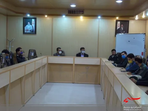 دیدار صمیمانه مسئولین دادگستری وسپاه خمین