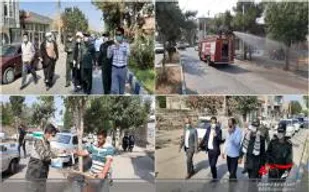 رزمایش مقابله با ویروس منحوس کرونا در شهرستان اصلاندوز