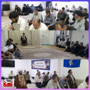 مسئول دفترنمایندگی ولی فقیه درناحیه ایذه در مراسم هفتگی هیئت رزمندگان شهرستان ایذه :