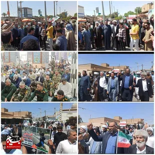 راهپیمایی ضد صهیونیستی، جمعه خشم در حمیدیه برگزار شد